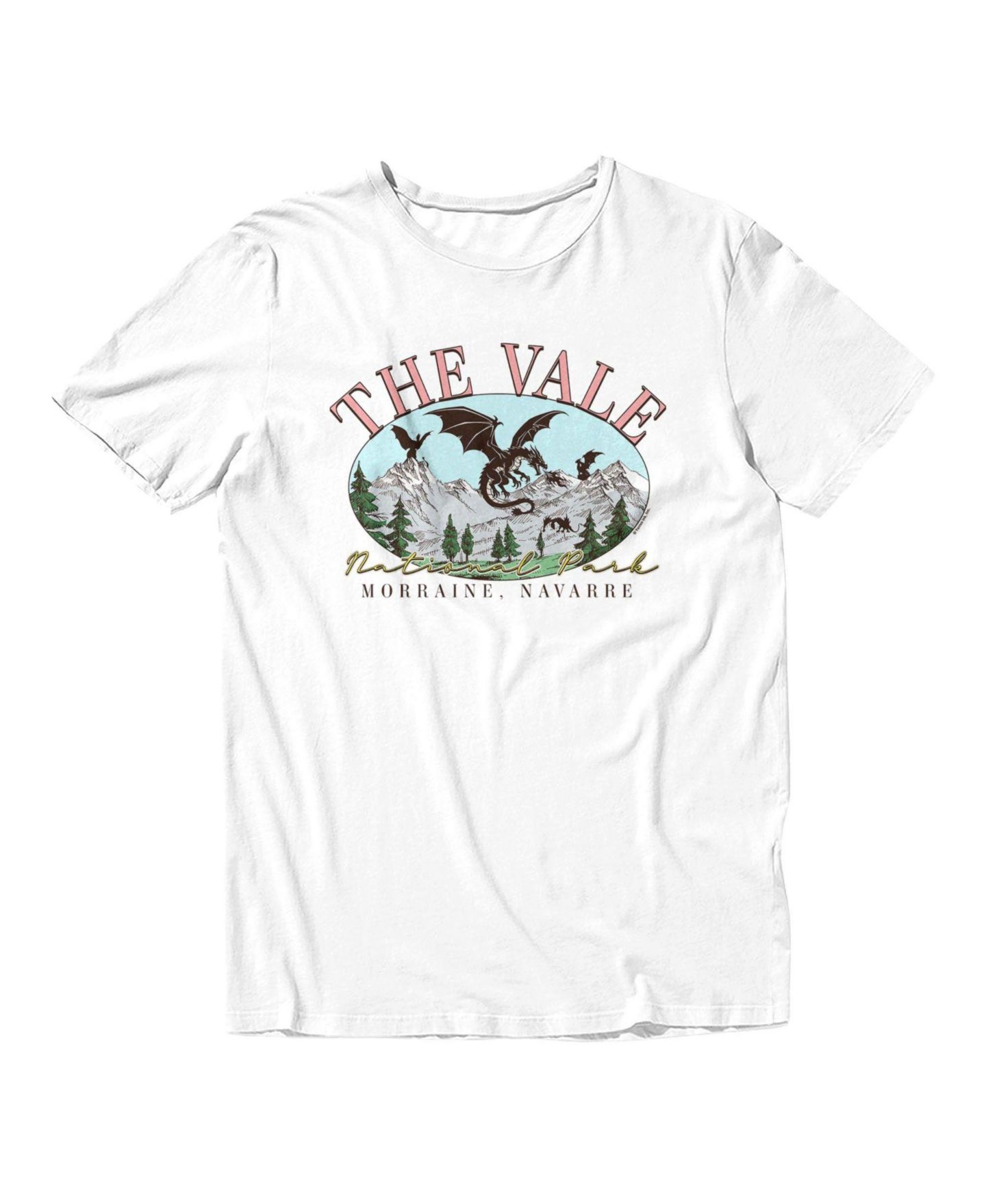Мужская футболка Fourth Wing The Empyrean The Vale National Park Graphic Crewneck, цвет: Белый — фото 2