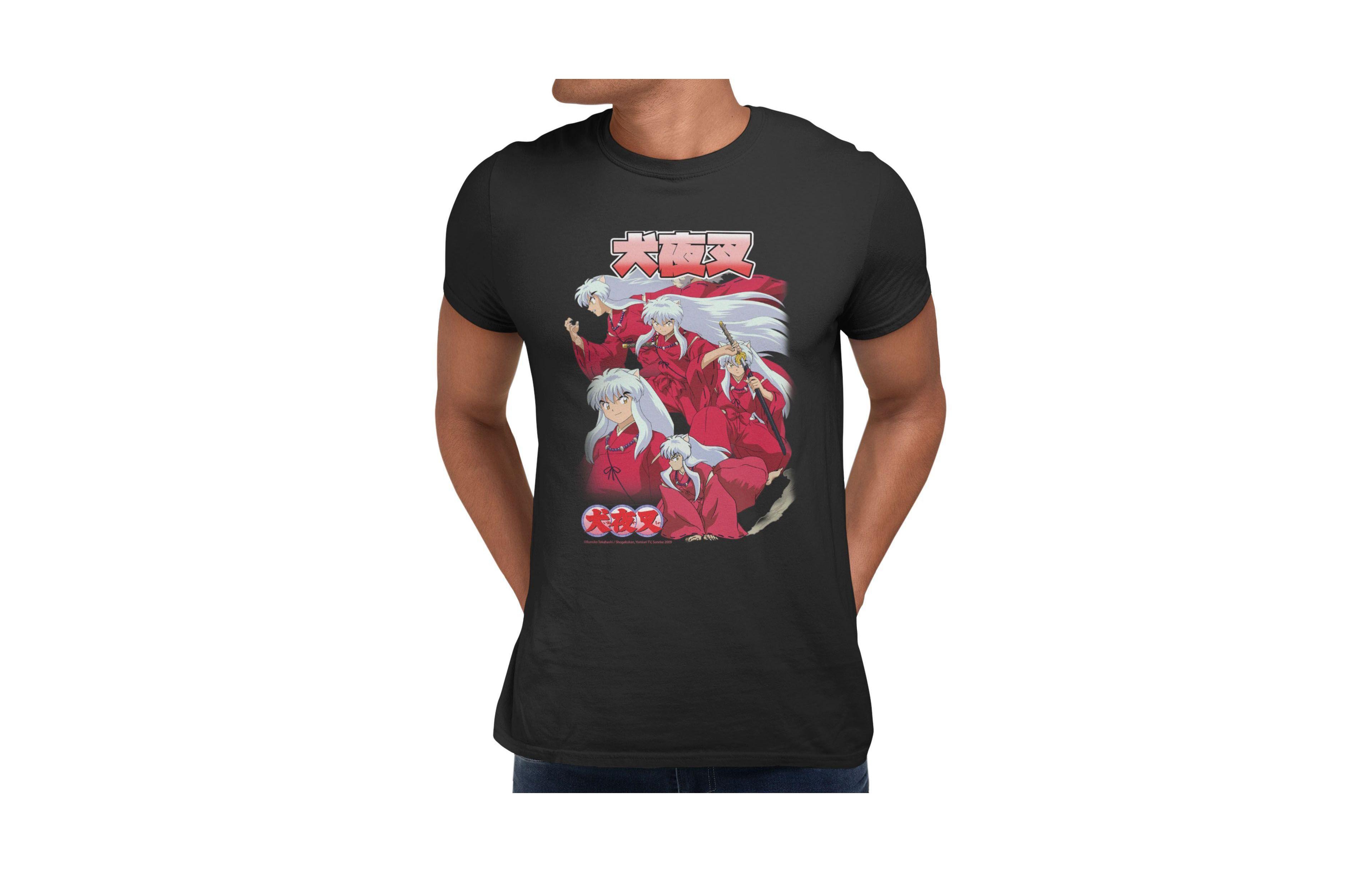 Inuyasha Men's Iconic Red Robe Short Sleeve Tshirt
