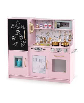 Play Kitchen with Blackboard, Telephone & Ice Maker, Ages 3+