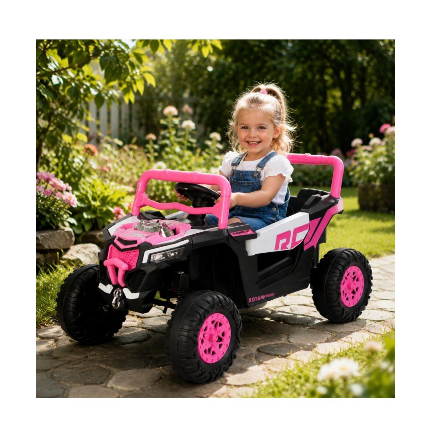 Детская игрушка ECHTPeak 12V Electric UTV Ride-On Toy with Remote Control & Swing Function, 3–6 лет — фото 3
