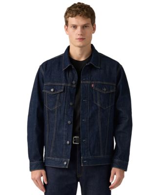 Men's Trucker Regular-Fit Point Collar Denim Jacket