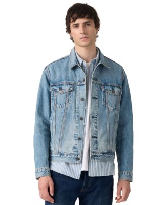 Men's Trucker Regular-Fit Point Collar Denim Jacket