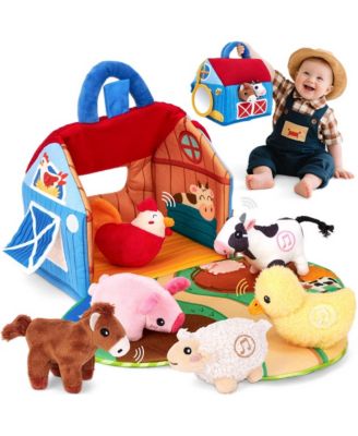 Surprise Barn Farm Animals Plush, 6-Piece