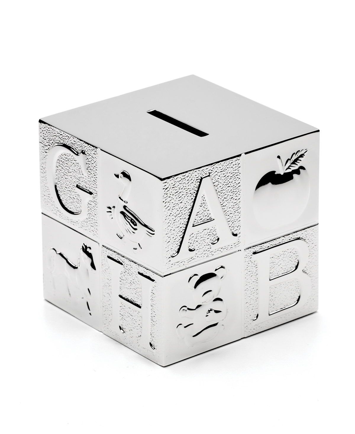 Reed & Barton Abc Collection Coin Bank, 2.8" - Silver