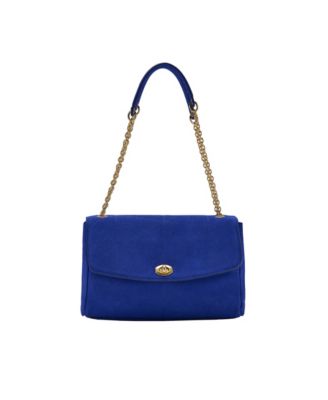 Chain-Strap Small Leather Shoulder Bag