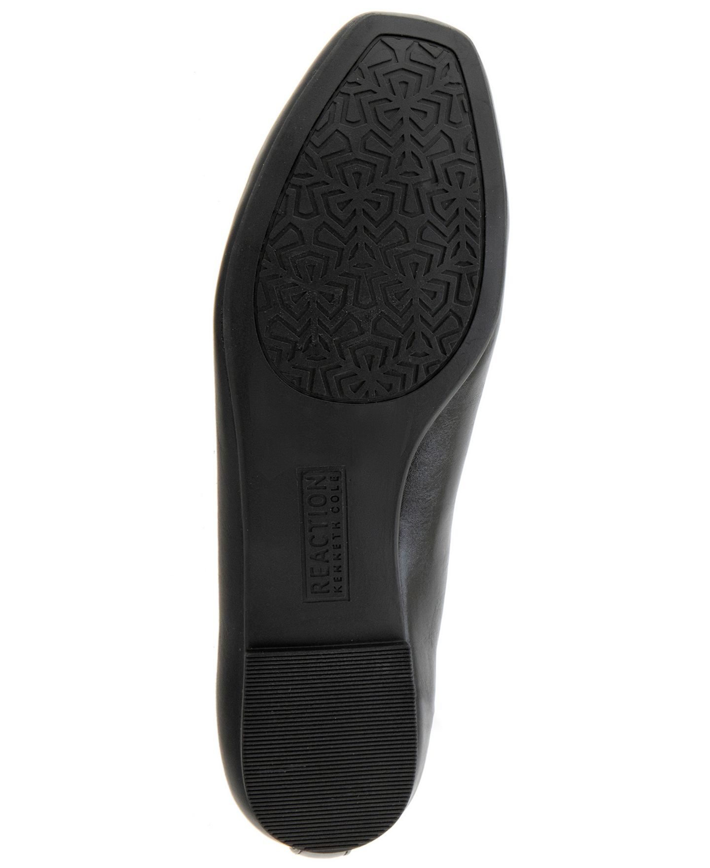 Женские балетки Kenneth Cole Reaction Maxima Square Toe Lace-Up Faux Leather Ballet, цвет: Чёрный — фото 5