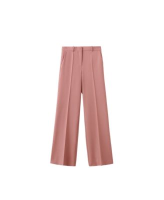 Women's Straight-Fit Mid-Rise Suit Pants