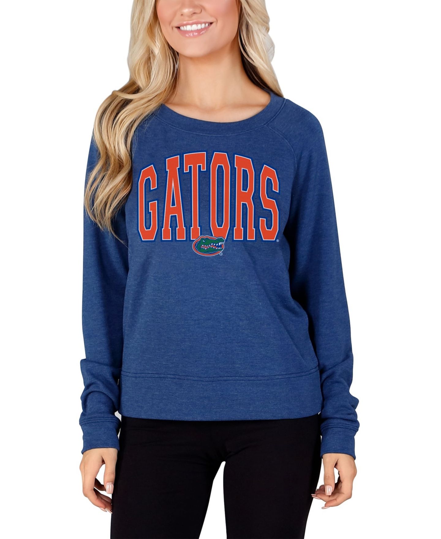 Женский топ Concepts Sport Royal Florida Gators Mainstream Terry Long-Sleeve — фото 1