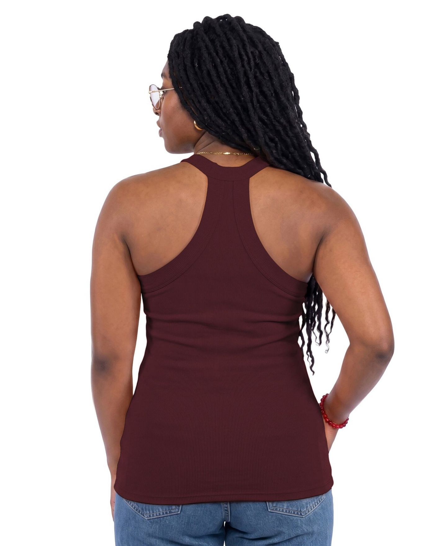 Женский топ ZooZatz Maroon Arizona State Sun Devils Tri-Blend Racerback Ribbed — фото 2
