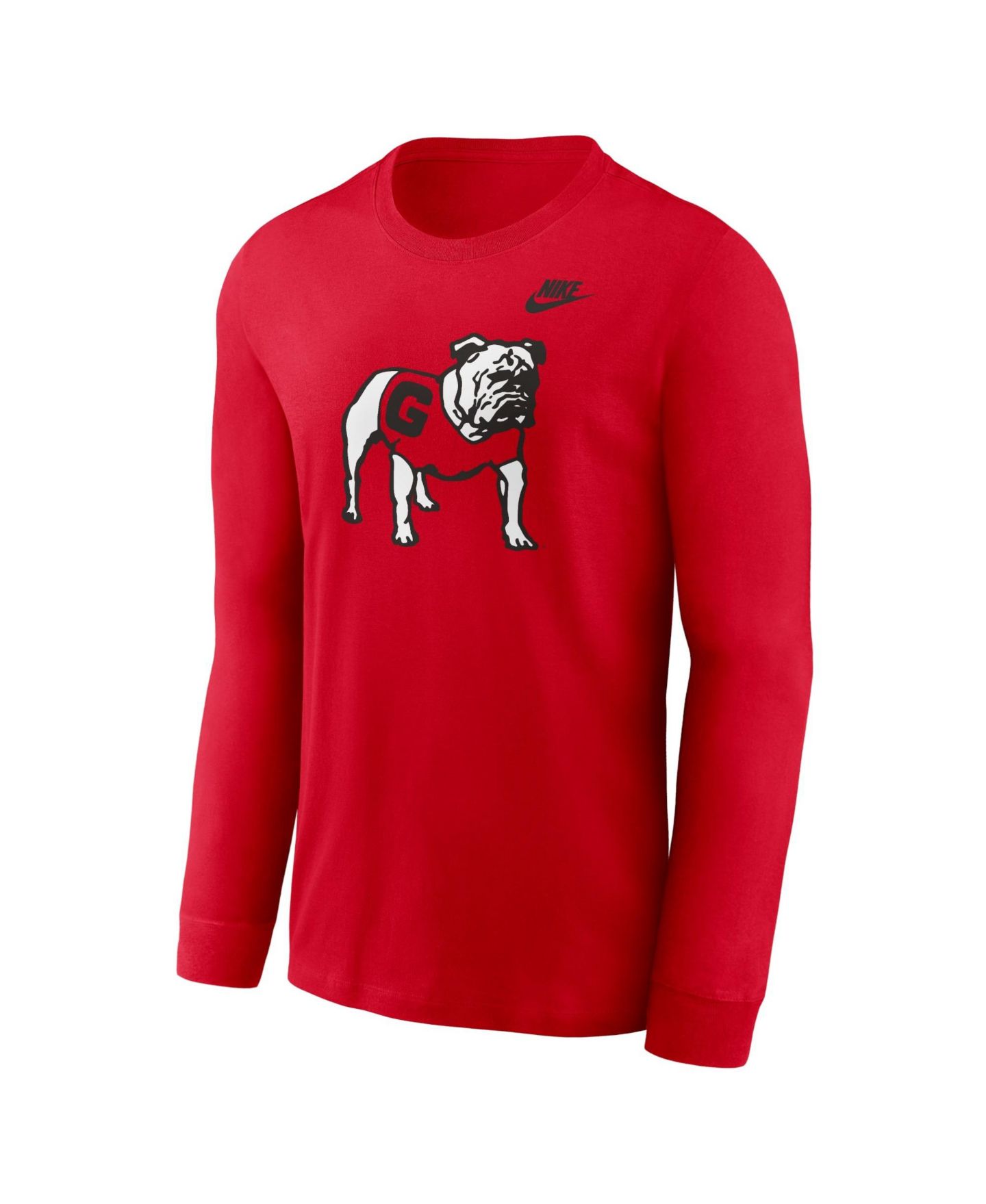 Мужская футболка Nike Red Georgia Bulldogs Legacy Primary Logo Long-Sleeve — фото 2