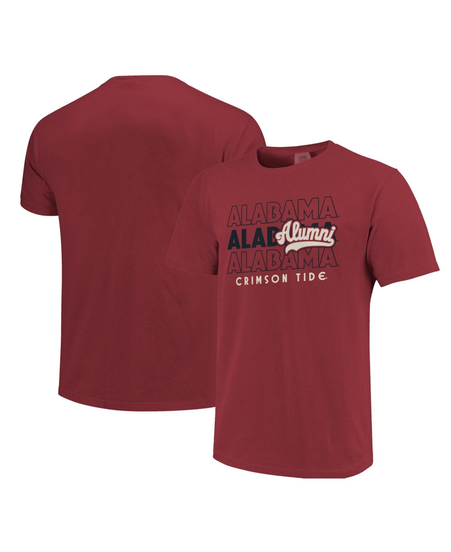 Мужская футболка Image One Crimson Alabama Crimson Tide Alumni Script Overlay — фото 1