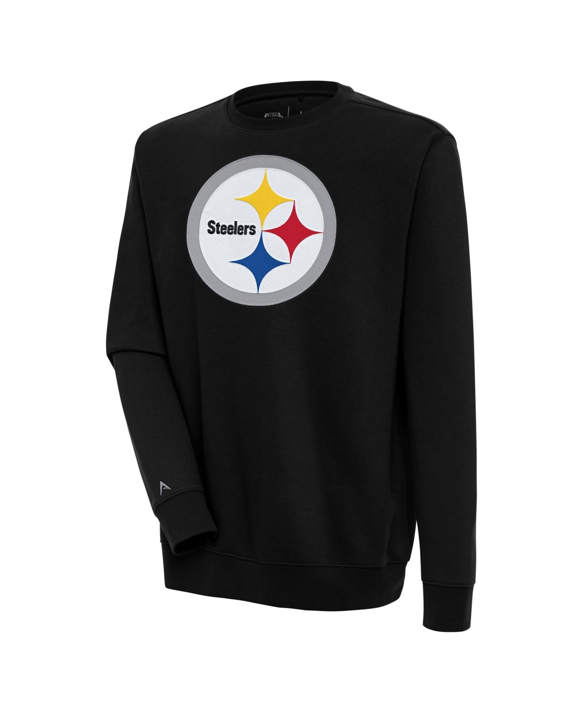 Antigua Men's Black Pittsburgh Steelers Victory Pullover Sweatshirt - Black