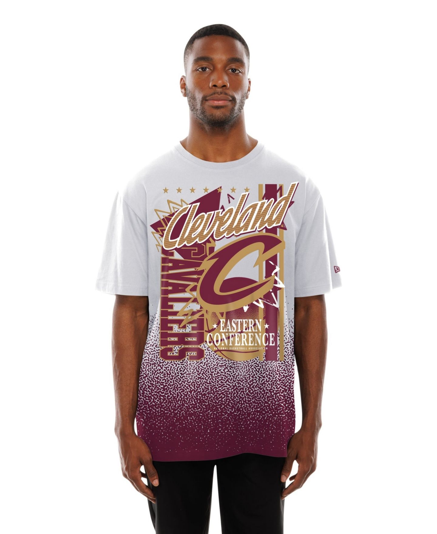 Мужская футболка New Era White Cleveland Cavaliers Injection Sport Classics — фото 4