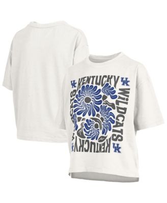 Women's White Kentucky Wildcats Elena Oversized Slub T-Shirt