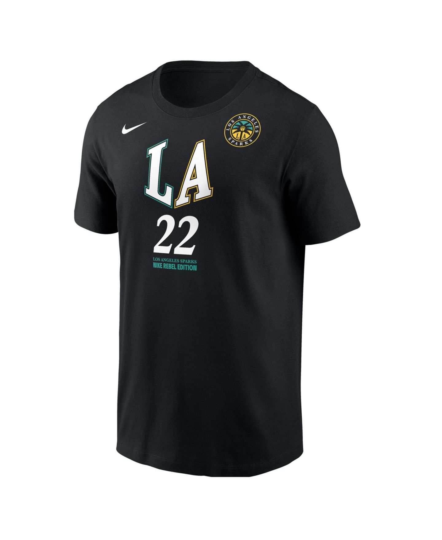 Мужская футболка Nike Cameron Brink Black Los Angeles Sparks Name & Number Rebel Edition — фото 2