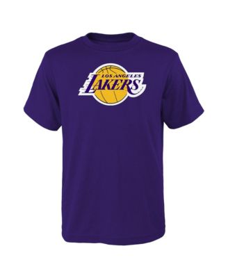 Big Boys' and Girls' Purple Los Angeles Lakers Primary Logo T-Shirt