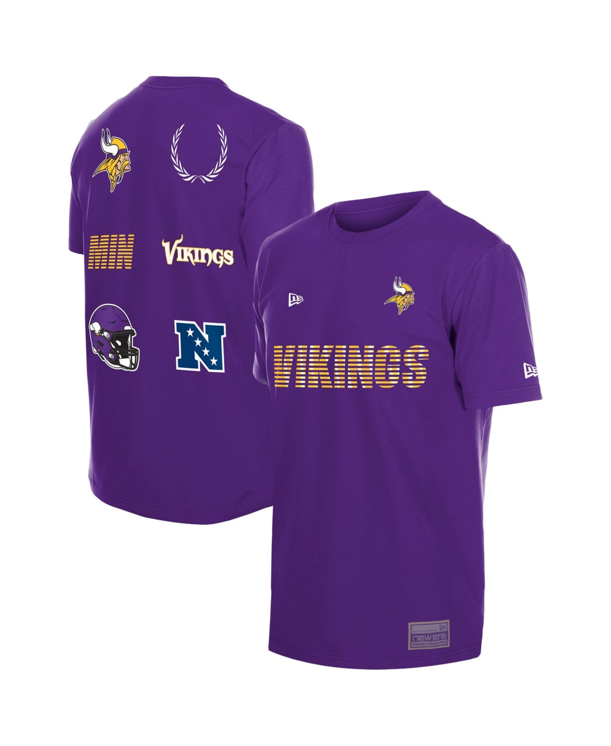 New Era Men's Purple Minnesota Vikings Match T-Shirt - Purple