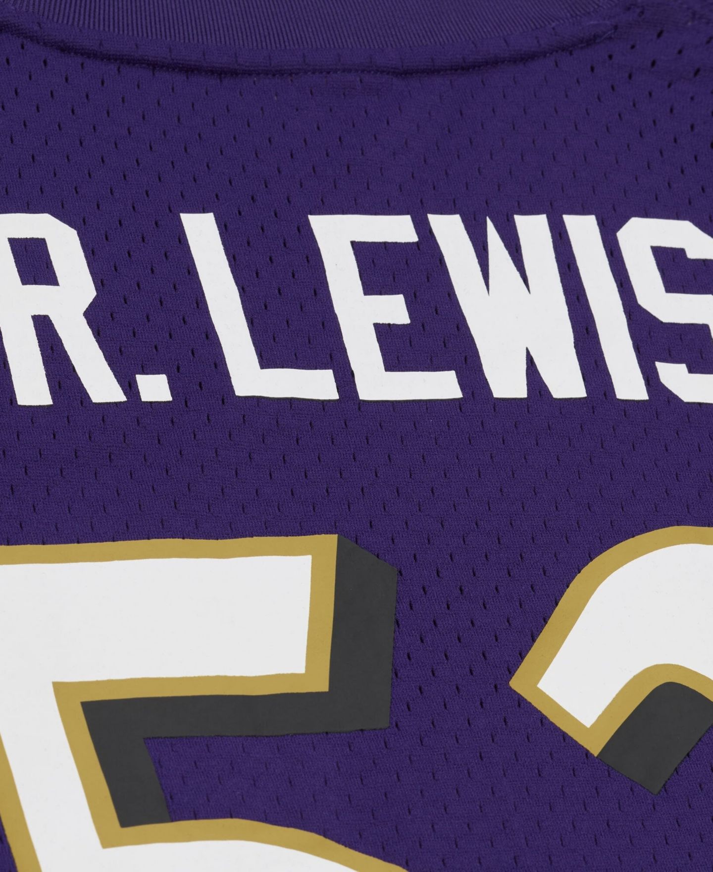 Мужской топ Mitchell & Ness Ray Lewis Purple Baltimore Ravens Retired Player Name & Number Mesh — фото 7