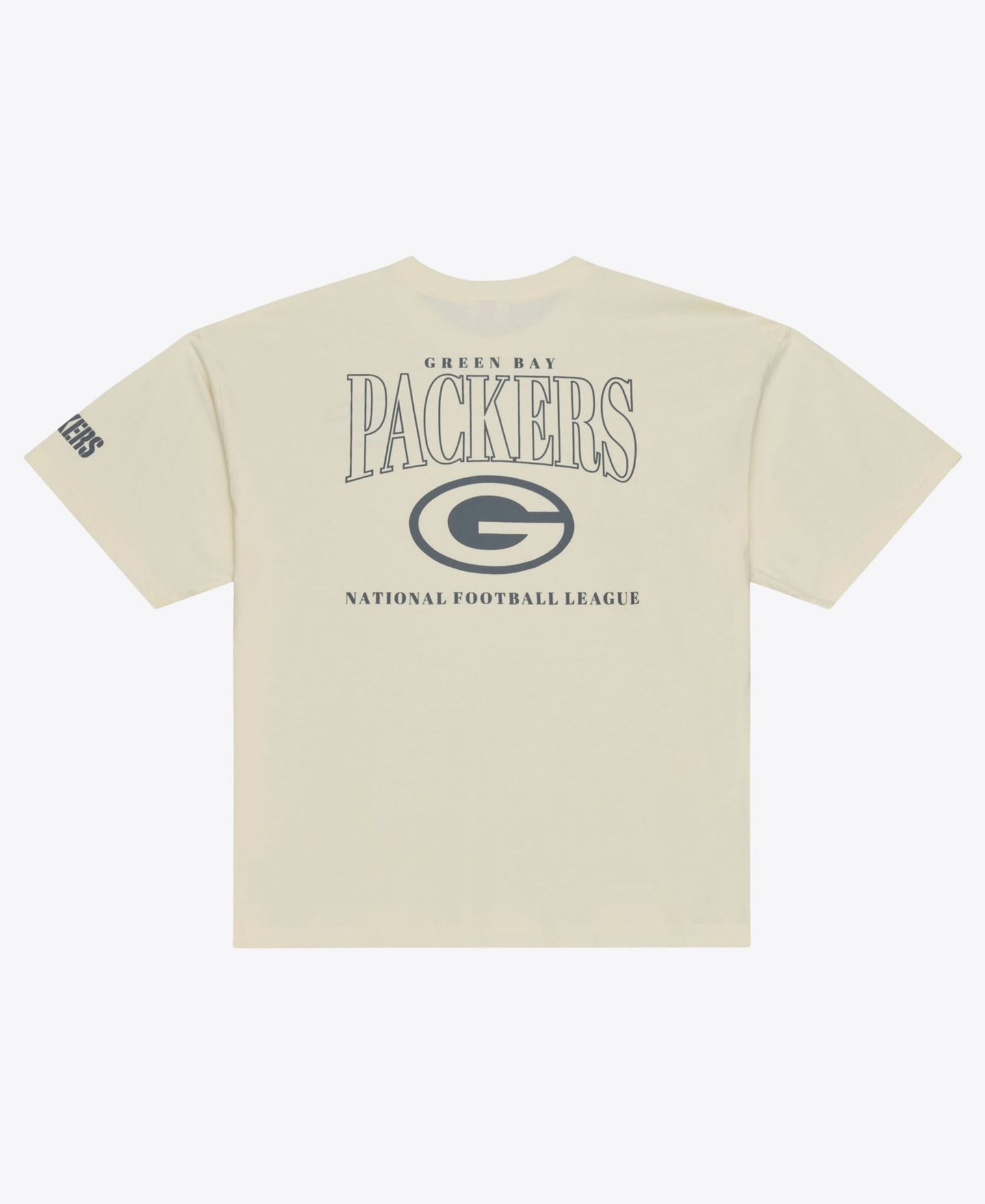 Мужская футболка Mitchell & Ness Mitchell Ness Cream Green Bay Packers Oversized Heritage Hues — фото 3