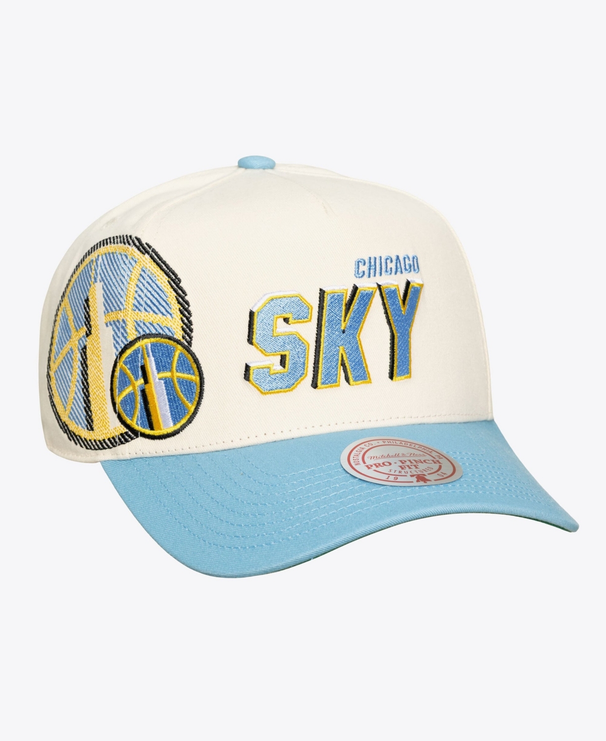 Mitchell & Ness Men's and Women's Cream Chicago Sky Big Time Pro Crown Adjustable Hat - Cream
