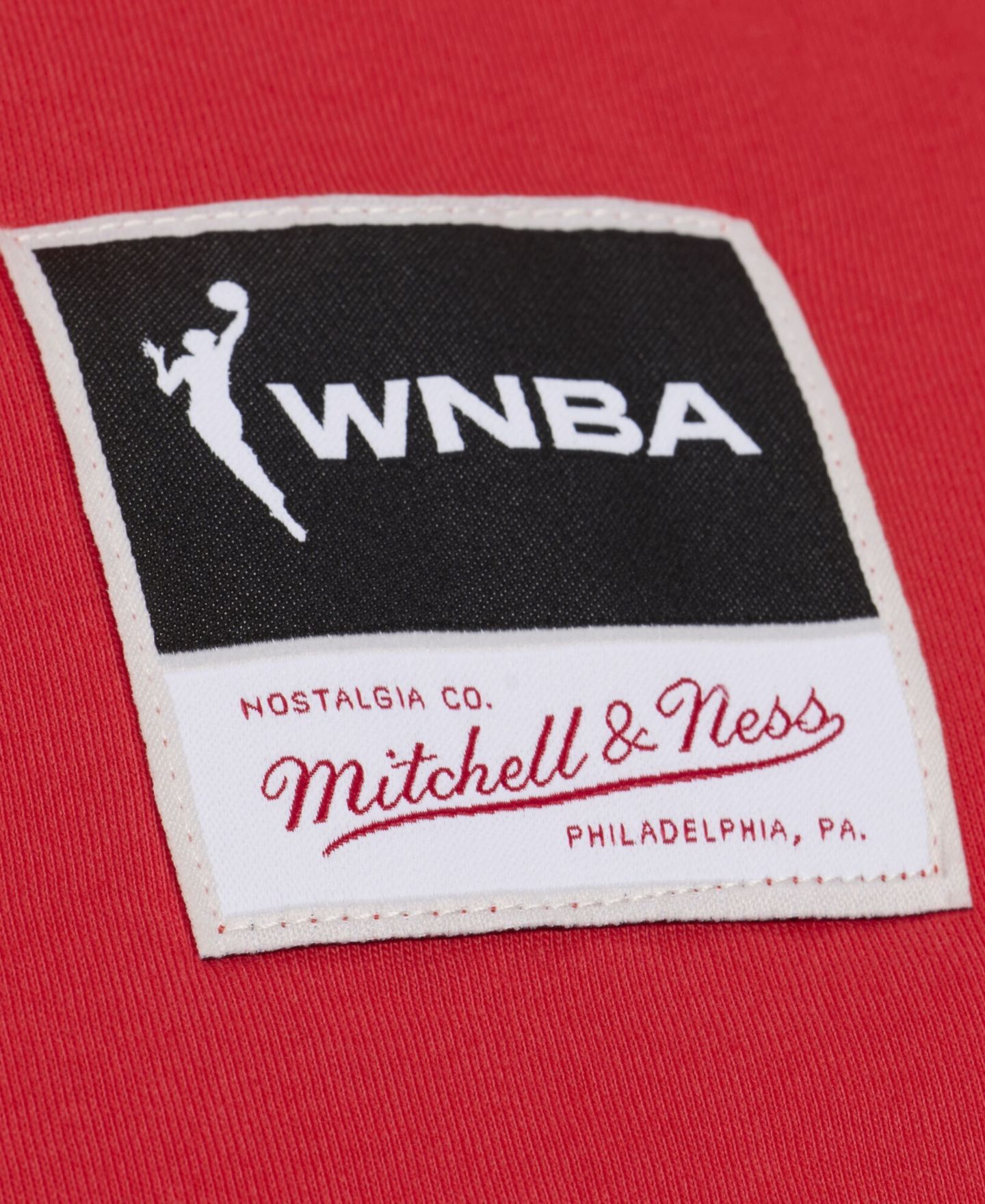 Мужская футболка Mitchell & Ness Mitchell Ness Red Indiana Fever Logo Boxy — фото 5