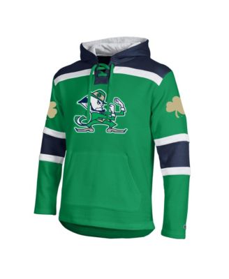 Men's Green Notre Dame Fighting Irish Lacer Fleece Hoodie