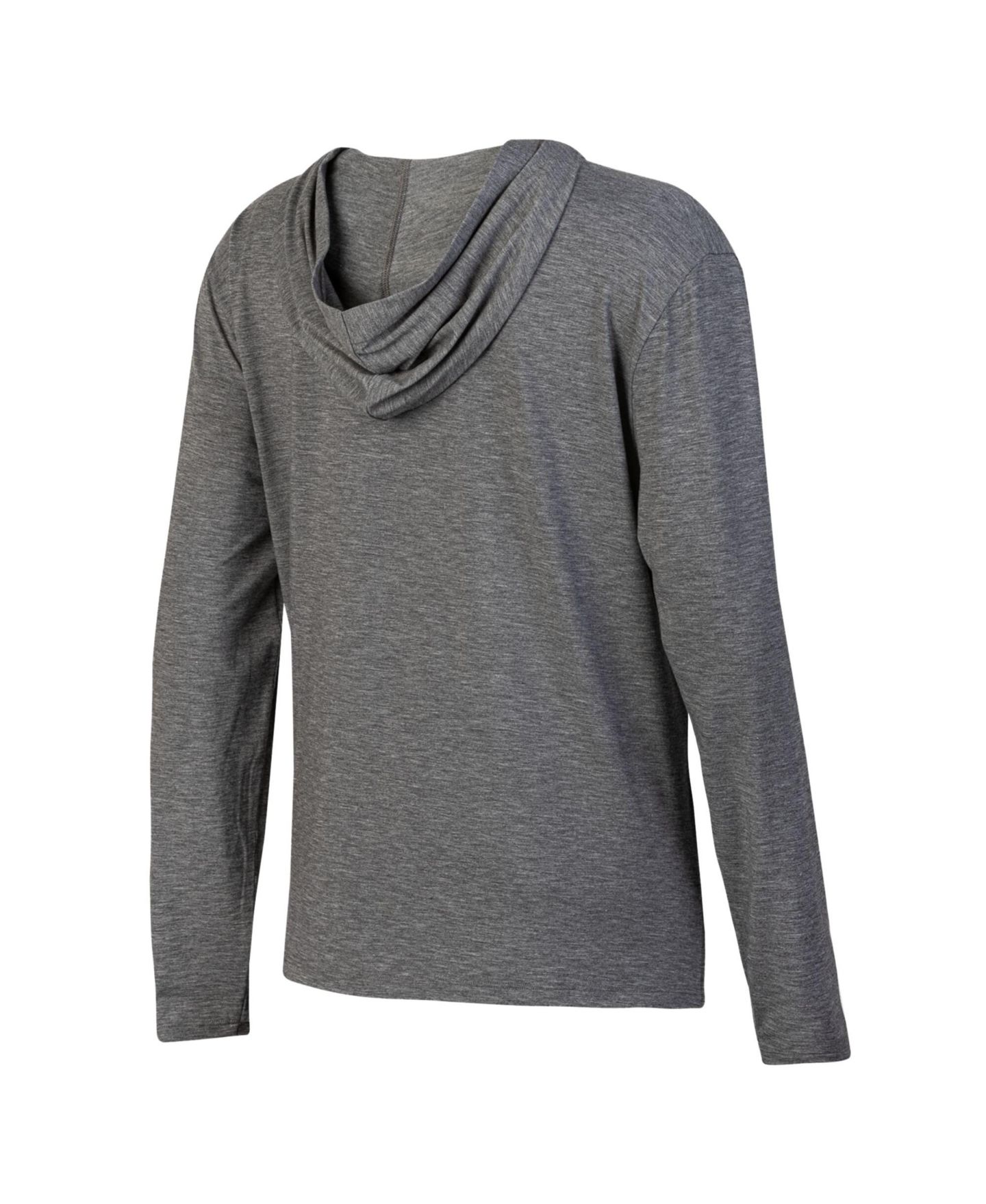 Женская футболка Under Armour Heather Black Wisconsin Badgers Breezy Long-Sleeve Hooded — фото 3