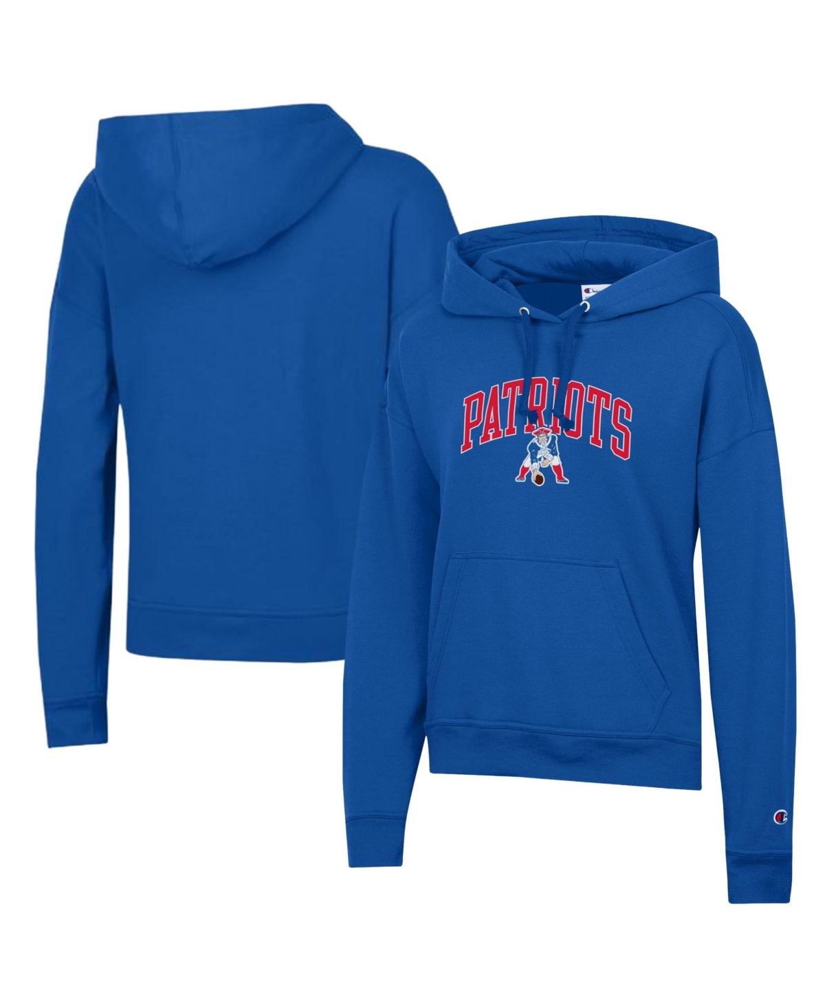 Champion Women's Royal New England Patriots Power blend Hoodie - Royal