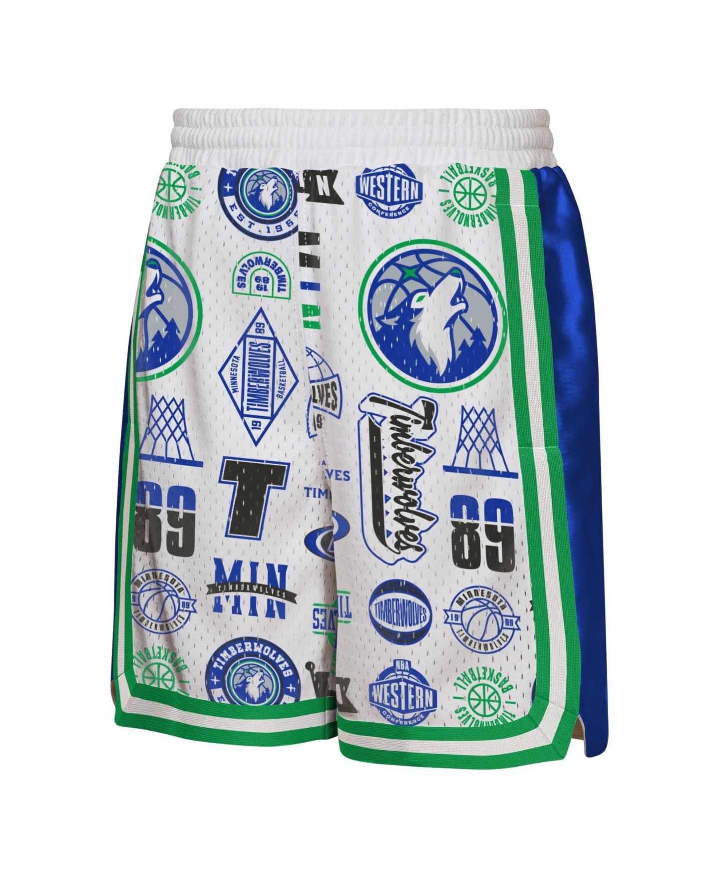 Детские шорты Outerstuff White Minnesota Timberwolves Ball Hog Dazzle Basketball — фото 2
