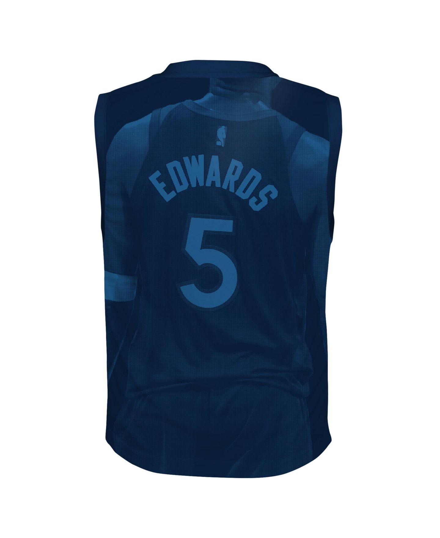 Детский топ Outerstuff Anthony Edwards Blue Minnesota Timberwolves Icon Play Jersey — фото 3