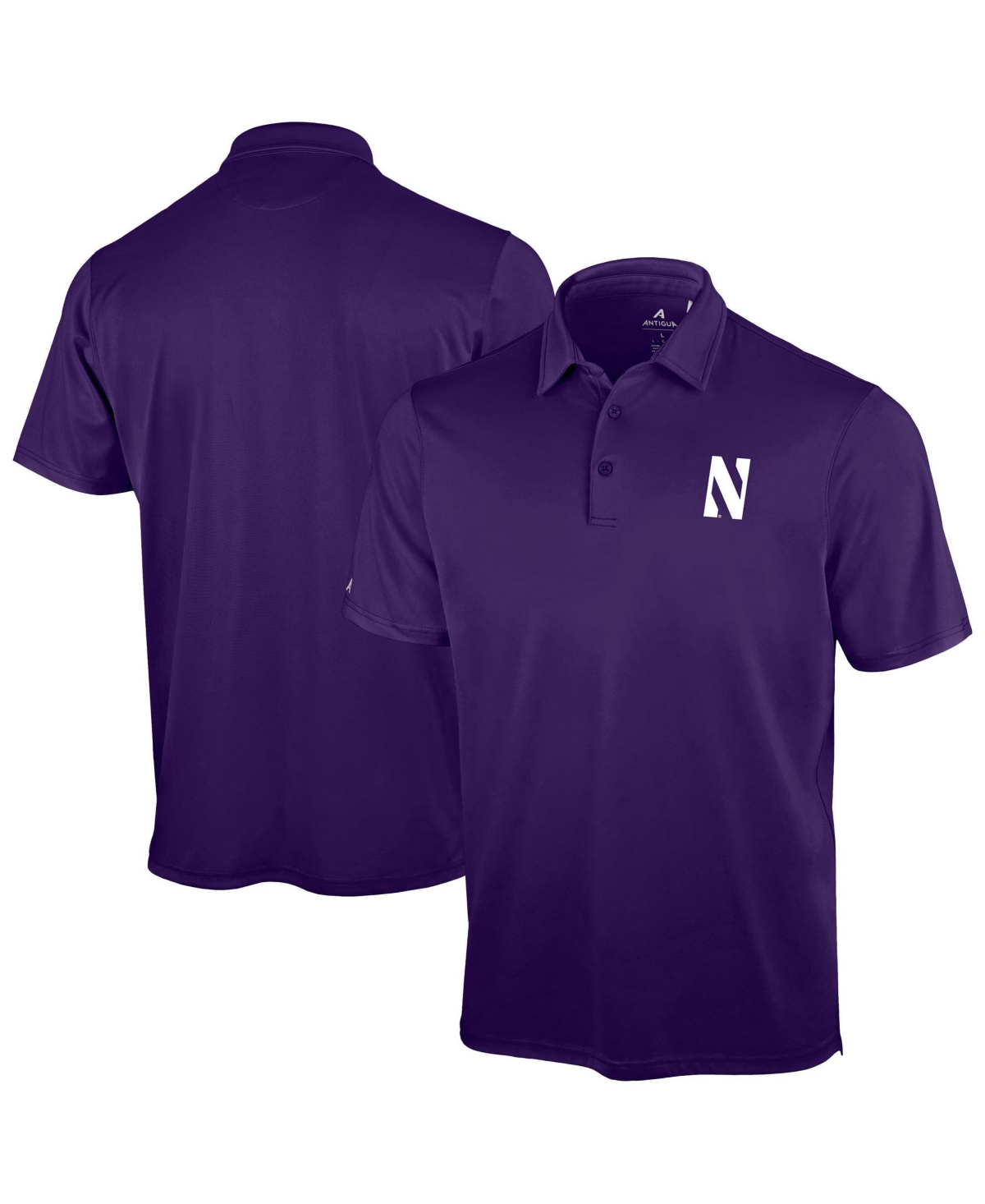 Antigua Men's Purple Northwestern Wildcats Unshakable Solid Polo Shirt - Purple