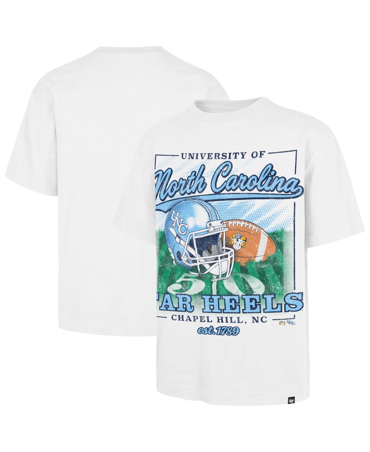 '47 Brand Men's White North Carolina Tar Heels Staircase Regional Foundation T-Shirt - White