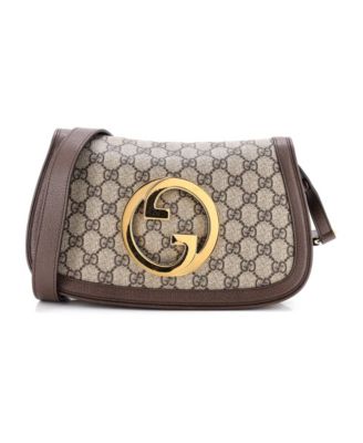 Small Blondie NM Chain Flap Bag GG Coated Canvas