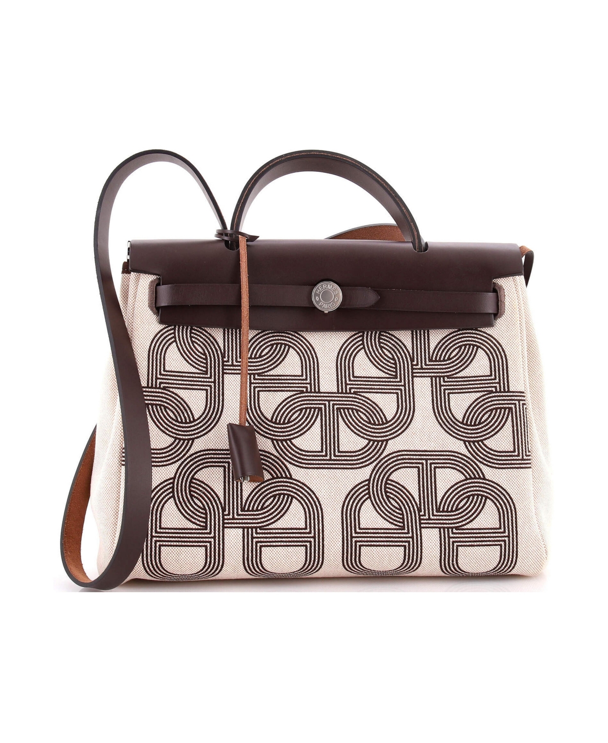 Pre-Owned Hermes 31 Herbag Zip Circuit 24 Vache Hunter and Leather - Brown