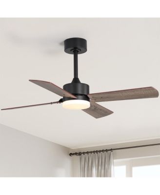 42-inch Minimalism 4-Blade LED Propeller Ceiling Fan with Remote Control and Light Kit Included
