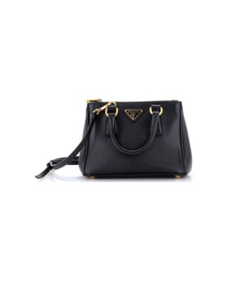 Mini Galleria Double Zip Tote Saffiano Leather