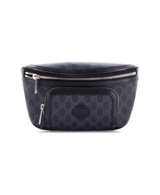 Large Interlocking G Patch Belt Bag GG Coated Canvas