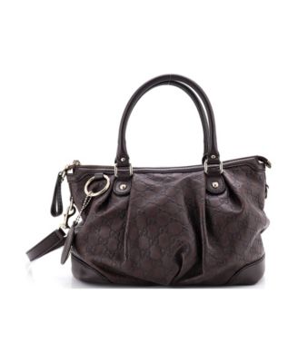Medium Sukey Top Handle Satchel Guccissima Leather
