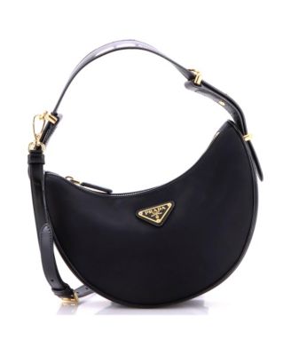 Small Arque Half Moon Hobo Tessuto