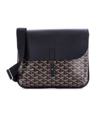 Coursier Messenger Bag Coated Canvas and Leather