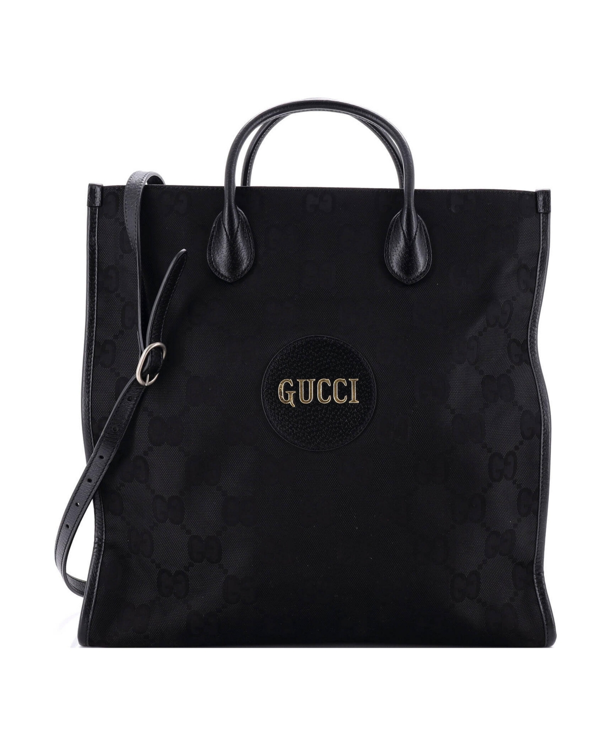 Pre-Owned Gucci Long Off The Grid Tote Gg Econyl - Black