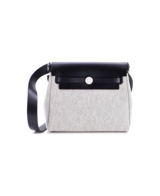 Pre-Owned  Hermes 20 Herbag Zip Toile and Leather