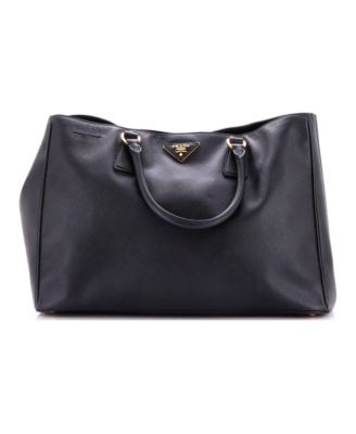 Large Lux Open Tote Saffiano Leather