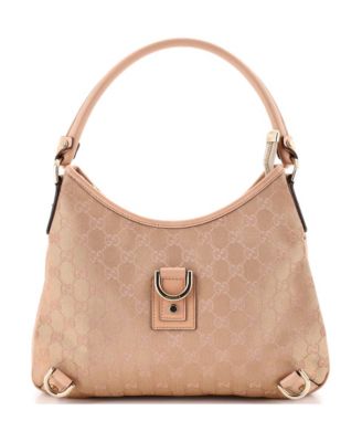 Medium Abbey D-Ring Hobo GG Canvas with Leather