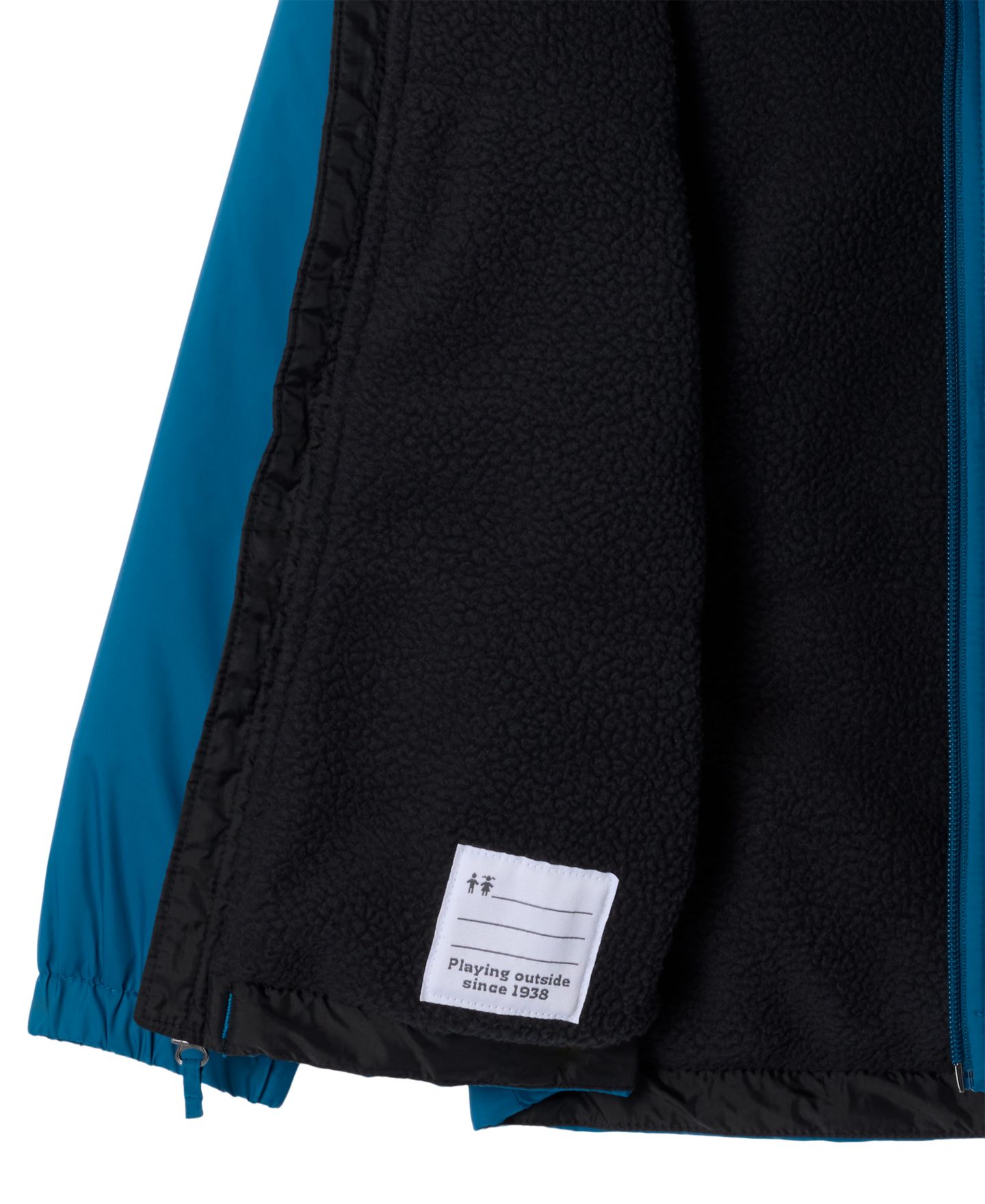 Куртка Columbia Glennaker II Fleece-Lined Full-Zip Hooded Rain для мальчиков, цвет: Синий / Чёрный — фото 3