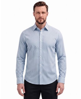 Men's Long-Sleeve Printed Stretch Shirt