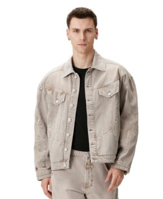 Men's Faded Wash Classic Fit Denim Jacket