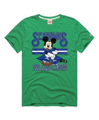 Men's and Women's Green Seattle Seahawks Mickey T-shirt