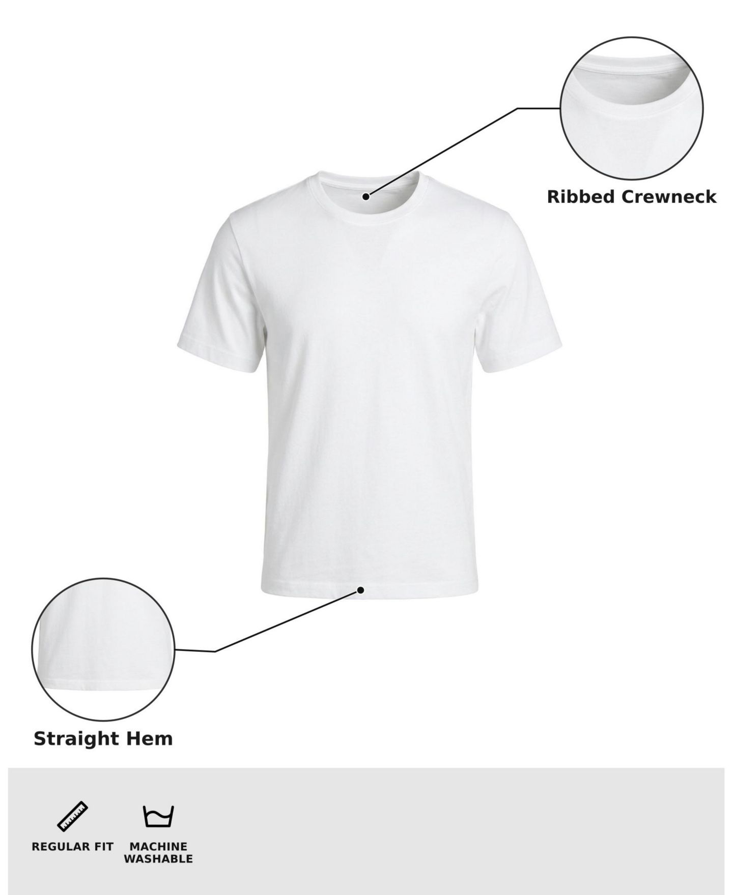 Мужская футболка Mode of One Regular-Fit, цвет: Яркий белый — фото 6