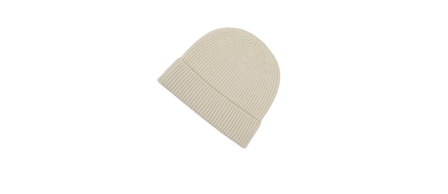 Мужская шапка New Balance Chunky Rib Knit Low Profile Cuffed, цвет: Молочно-белый — фото 2